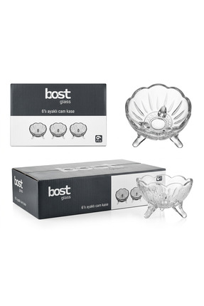Glass Bost 6 lı cam kase