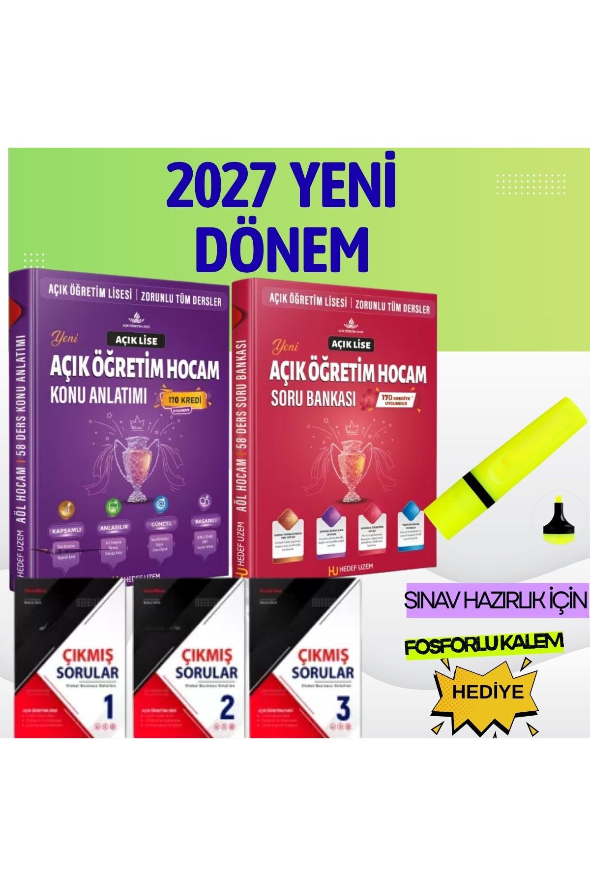 Liyakat Yayınları 2027 -YENİ DÖNEM-AÇIK LİSE HAZIRLIK SETİ-KONU+