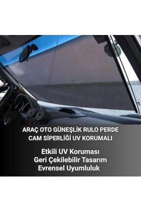 Yıldızan TTKTEKNOLOJİ Otomatik Mekanızmalı 68x125cm Araç Ön Cam Güneşlik Araç...