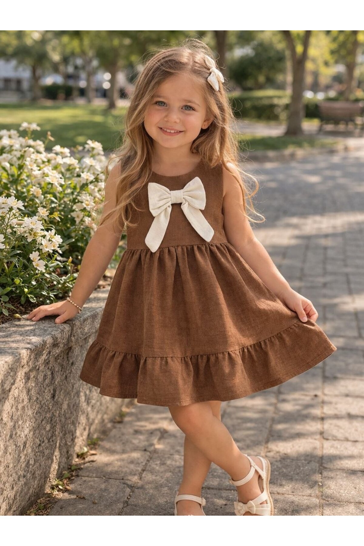 SYULLE KIDS Kız Çocuk Elbise Kurdelalı