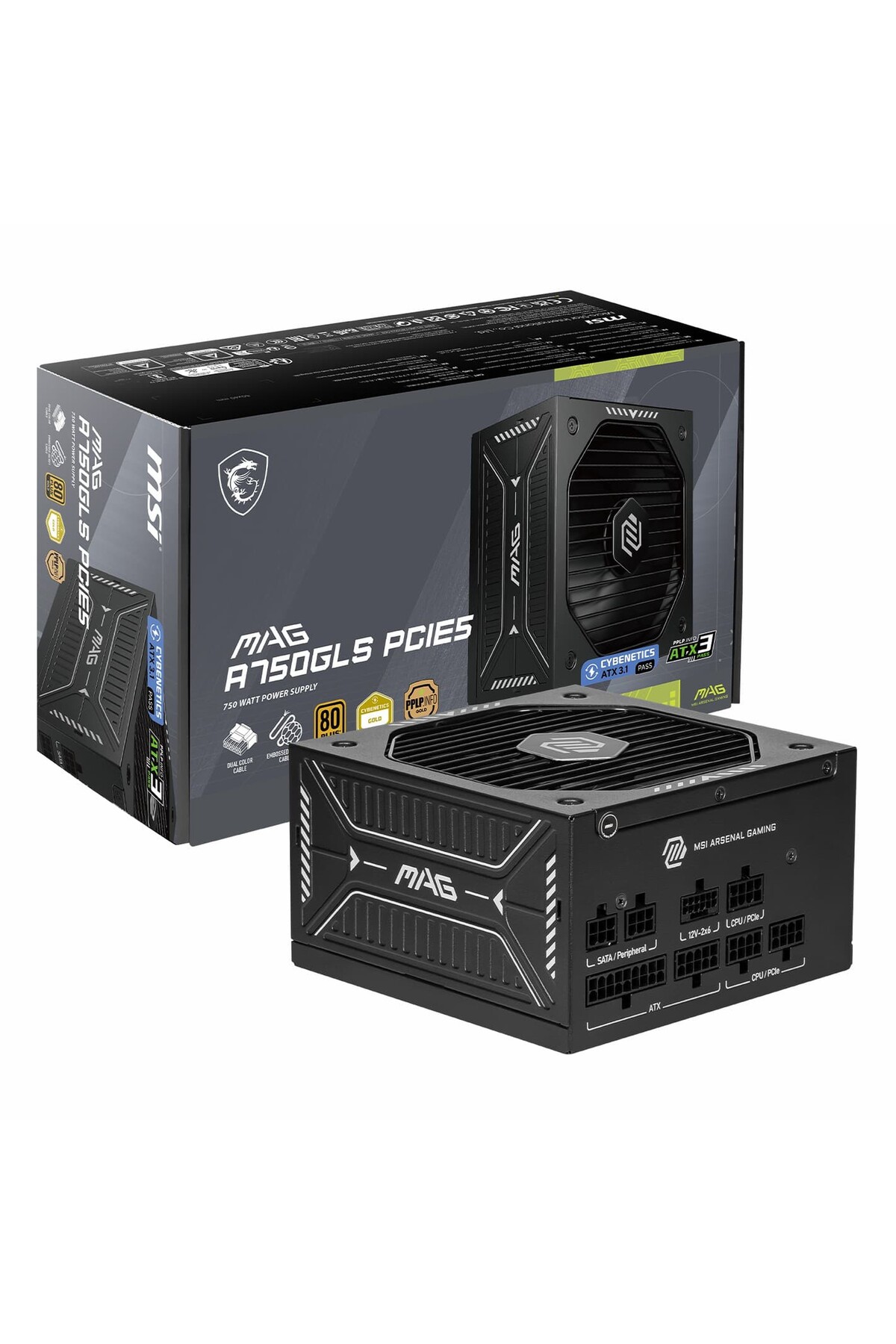 MSI MAG A750GLS PCIE5 750W 80+ Altın Modüler Güç Kaynağı - Fiyatı