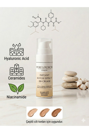 Pure Lounch Instant Botox Effect BB Cream 15 ml - Yaşlanma Karşıtı, Kırışıklı...