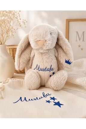 Viela Gift Atelier İsme Özel Uyku Arkadaşı Peluş Tavşan - İsimli Bebeklere Öz...