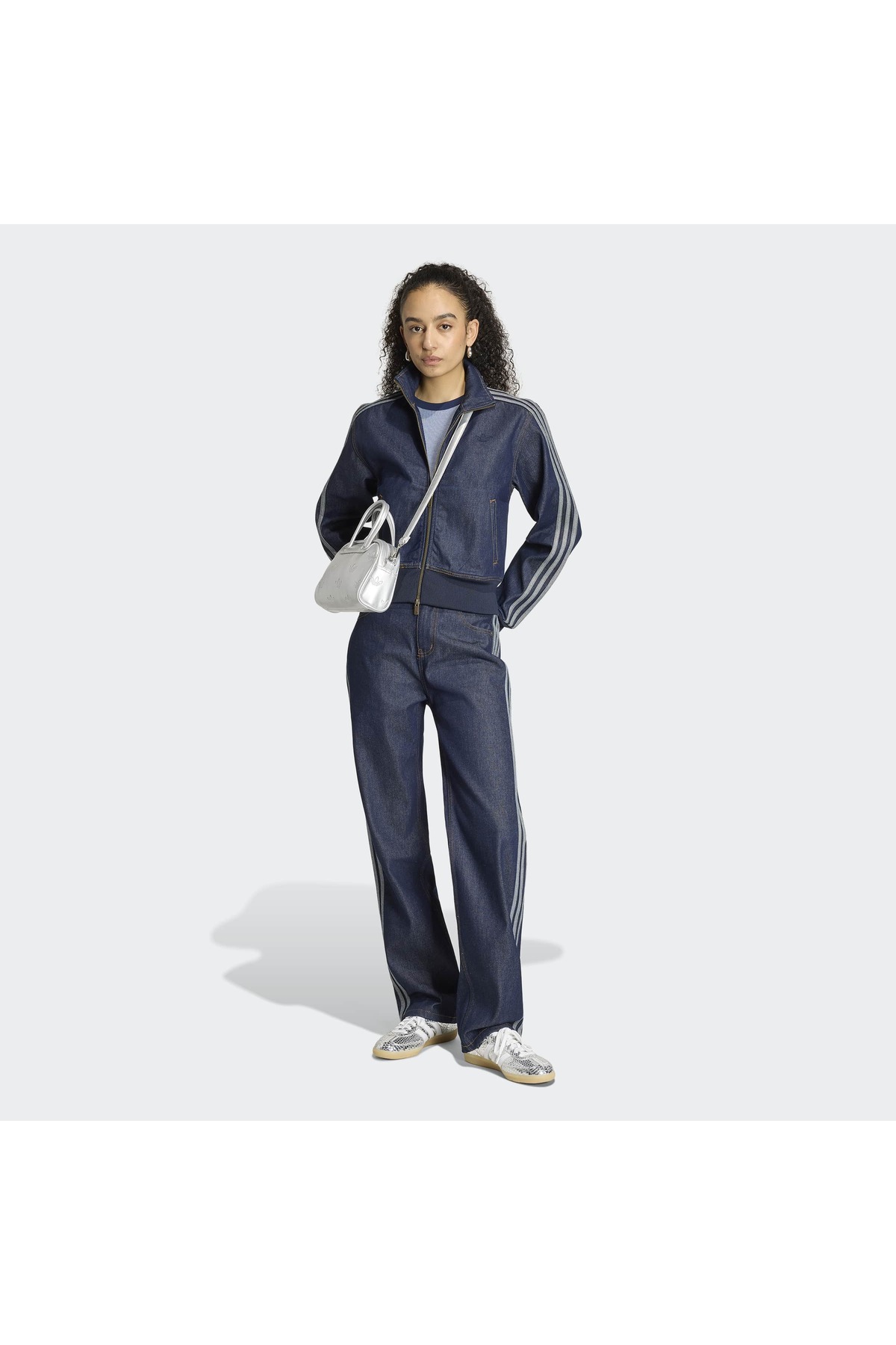 adidas Fb Tt D Kadın Denim Spor Ceket KQ6491 görsel 3