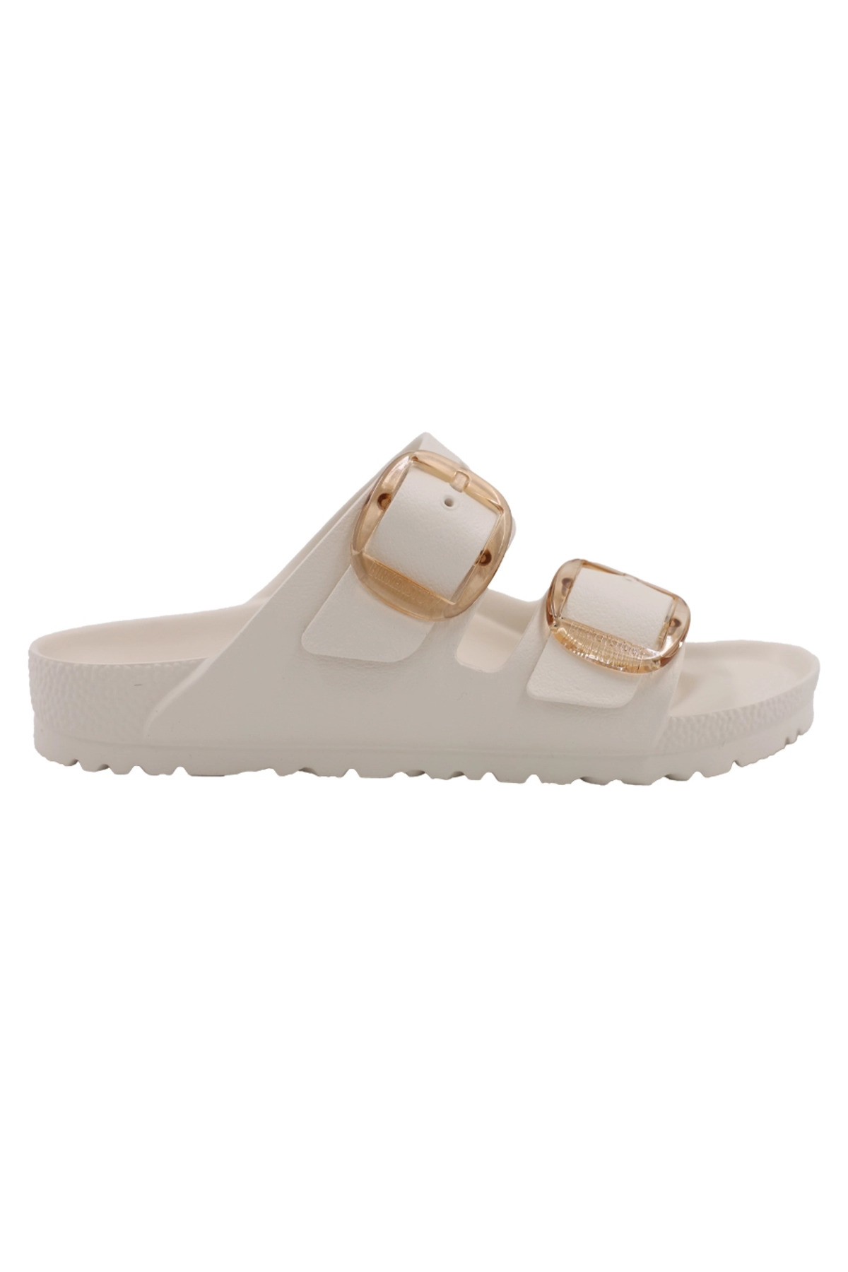 دمپایی زنانه سفید جاستپ مدل آریزونا بیگ باکل 1029651 بیرکن استاک دمپایی Birkenstock