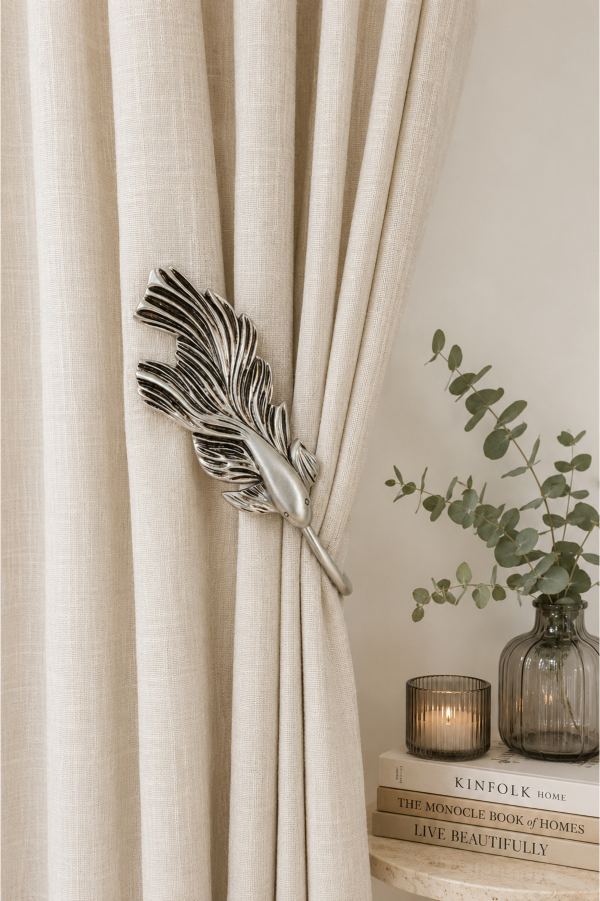 Royal Koi-Curtain Collection Apparatus Fund Curtain Holder Decorative Curtain Tying Accessory 1PC