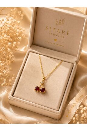 Sitare Jewelry Kiraz Kolye 925 Ayar Gümüş