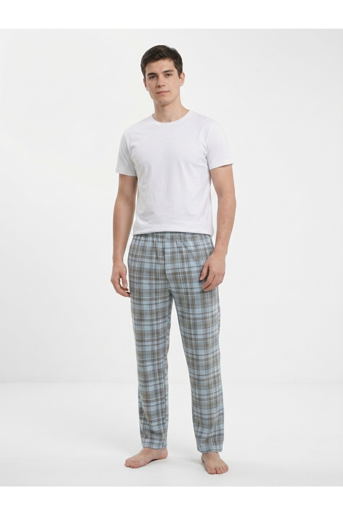 Sude HOMEWEAR Erkek Ekose Desenli Alt Pijama
