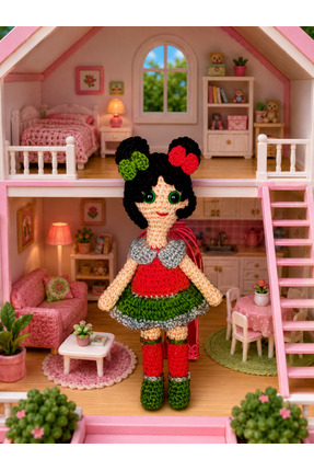 Şah Marine Amigurumi oyuncak masal bebek