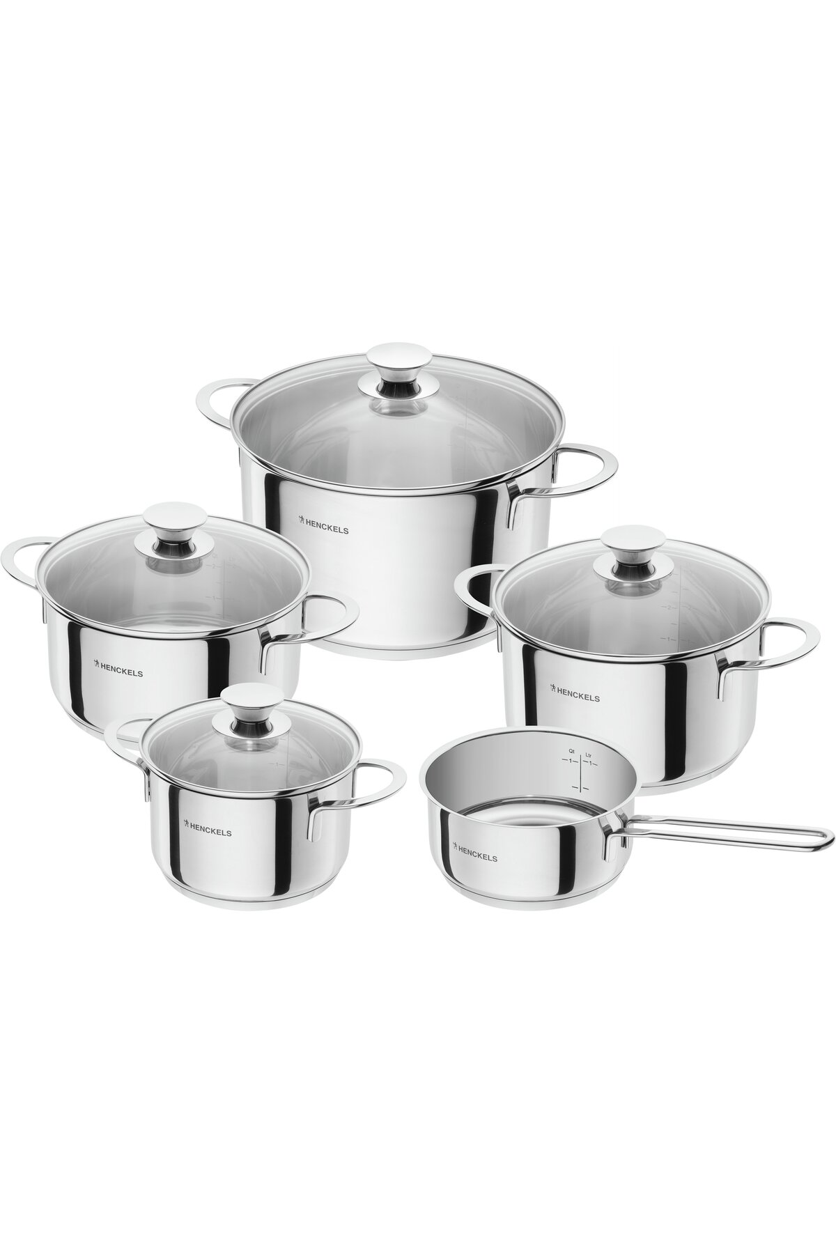 HENCKELS by ZWILLING Tencere ve Tava Seti, 5-parça | yuvarlak | 18