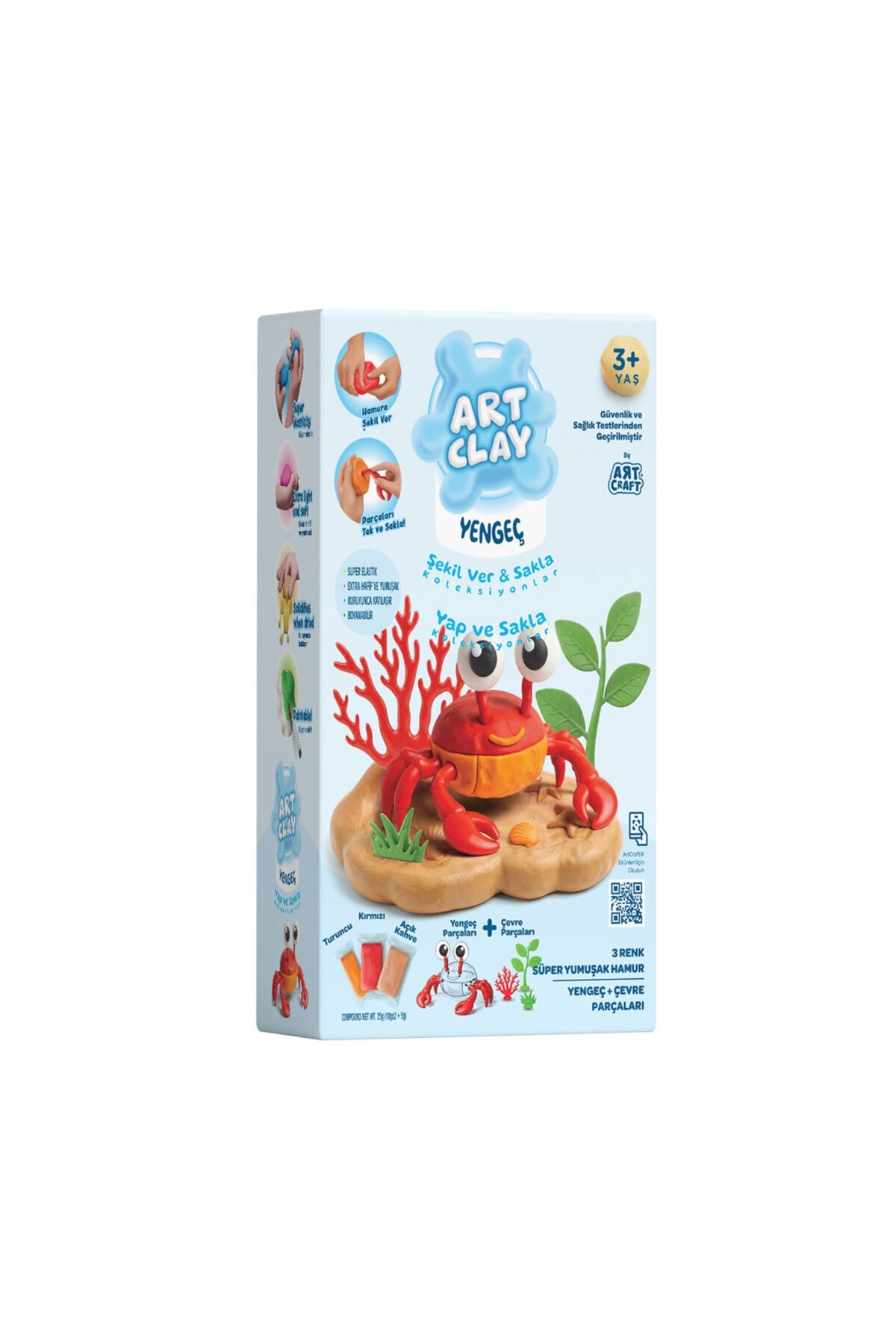 Art Craft Uğur Böceği - Art Clay Minik Canlılar Süper Hafif Kil