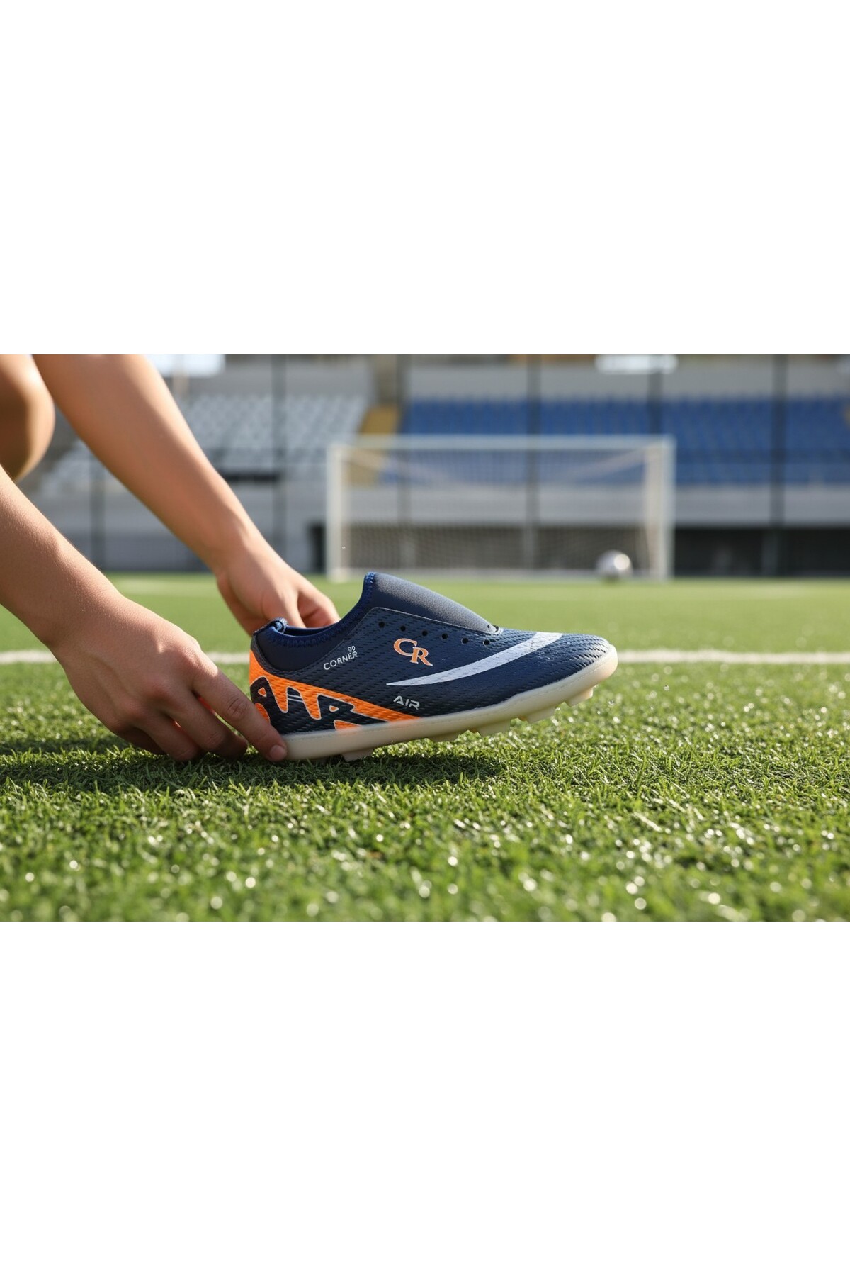 StoXStore Profesyonel Halı Saha Ayakkabısı ÇORAPLI Erkek Kaymaz Taban Futbol Ayakkabısı görsel 3