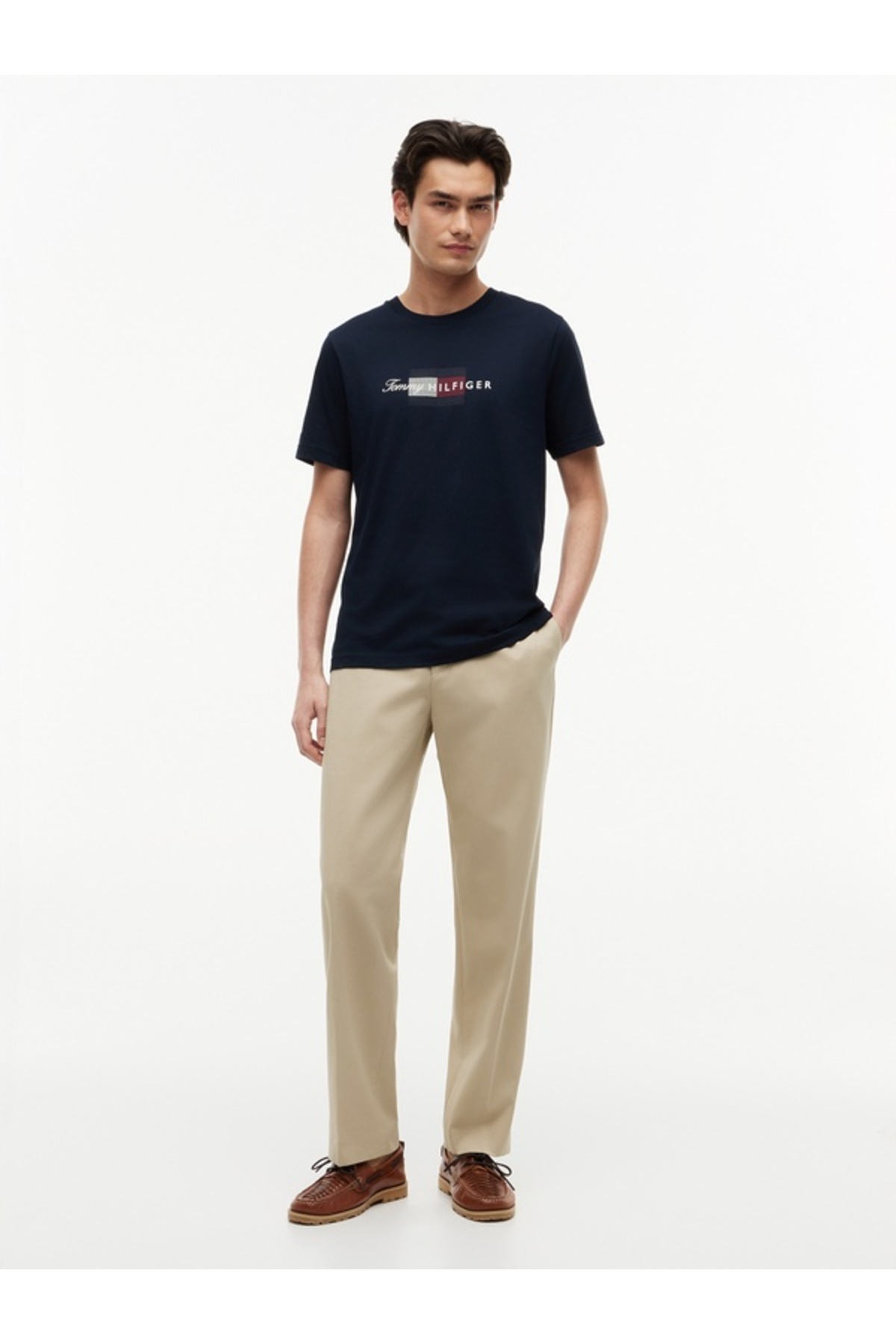 Male script FLAG REGULAR TEE MW0MW43226-THDW5