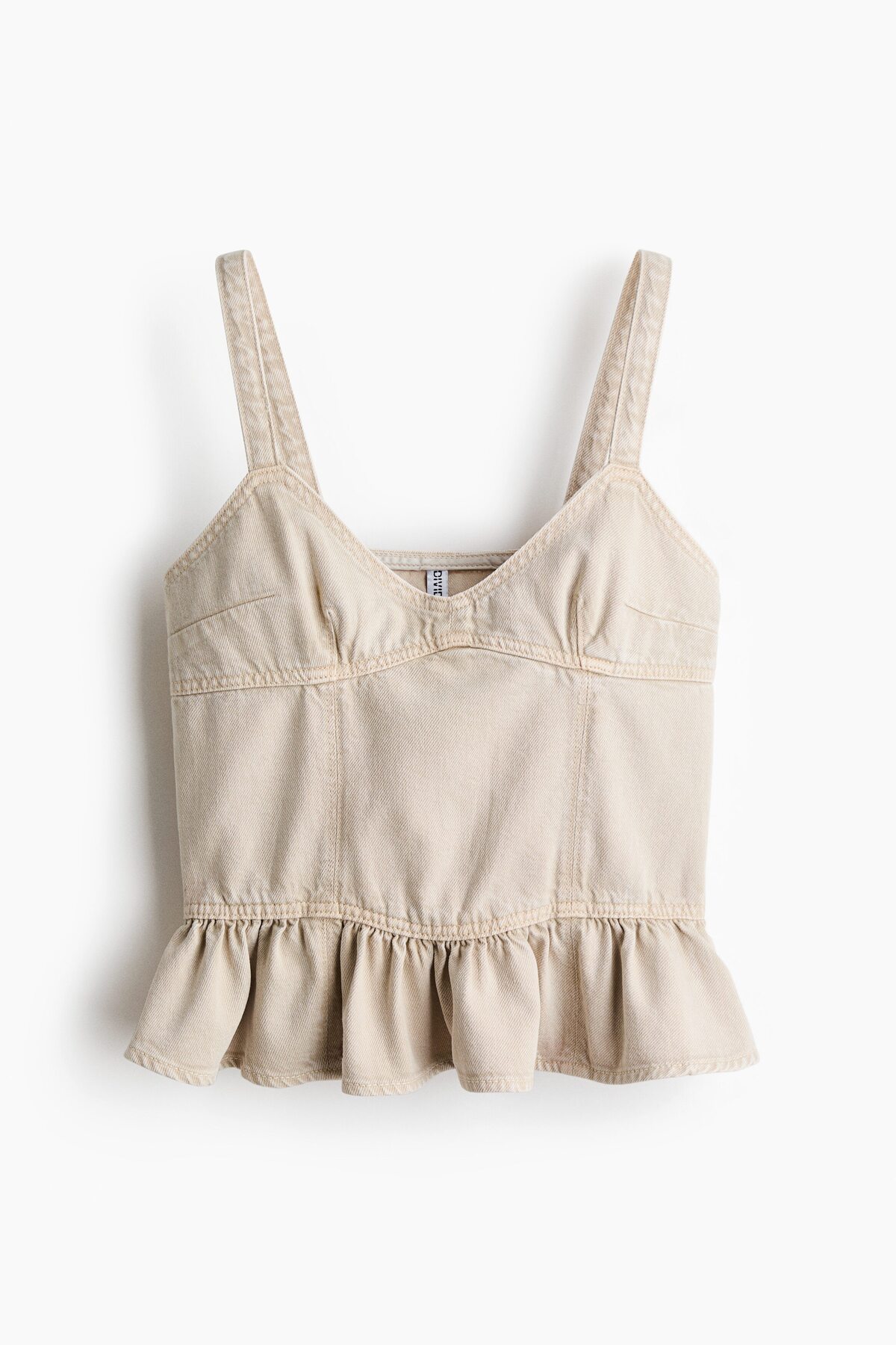 H&M Peplumlu Kot Üst görsel 4