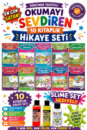 Ata Yayıncılık 2.Sınıf Öğretmen Tavsiyeli Okumayı Sevdiren 32 Sayfa 10 Kitapl...