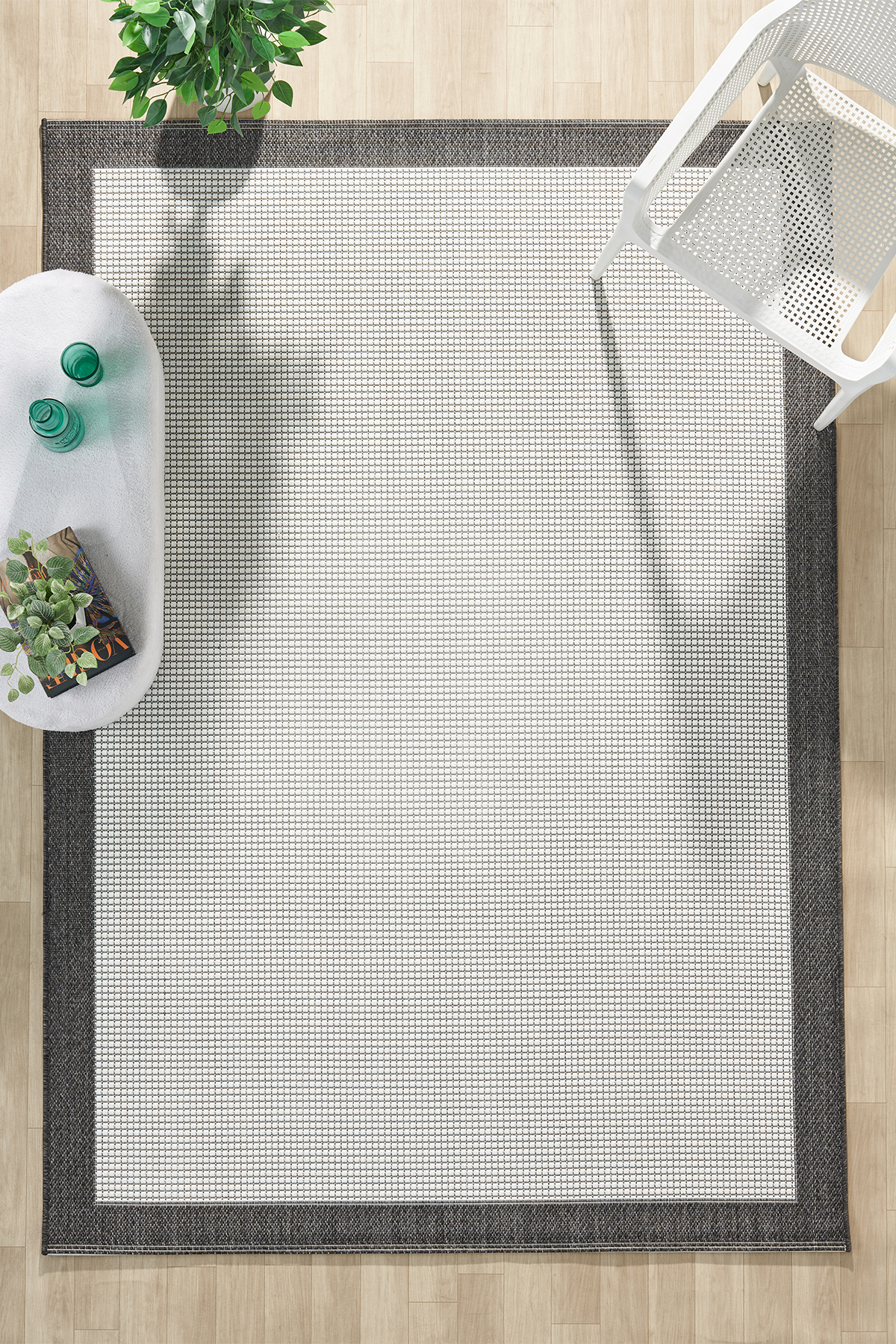 Nancy Modern Sisal Jute Dustproof Balcony Garden Kitchen Rug