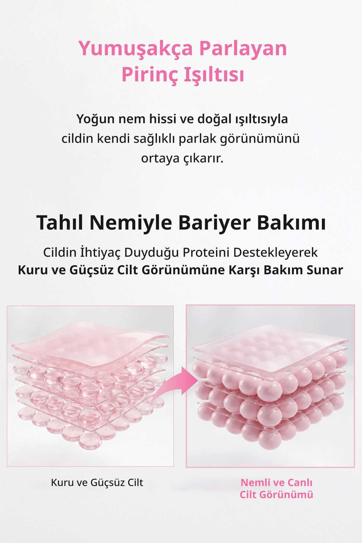 Pirinç Proteini İçeren Cilde Parlaklık Kazandıran Nemlendirici Serum MIDHA Rice Protein Milky Serum — MIDHA-RICE-PROTEIN-SERUM30 — تصویر 4 از 8