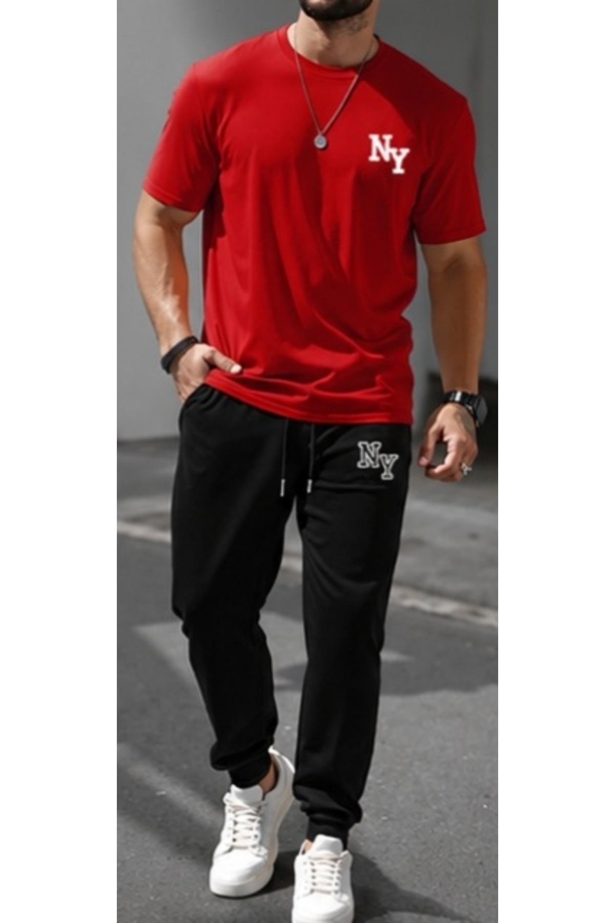 Generic Brands Unisex Oversize Shorts Set Short Sleeve T-Shirt Comfortable Fit Summer Casual Sports