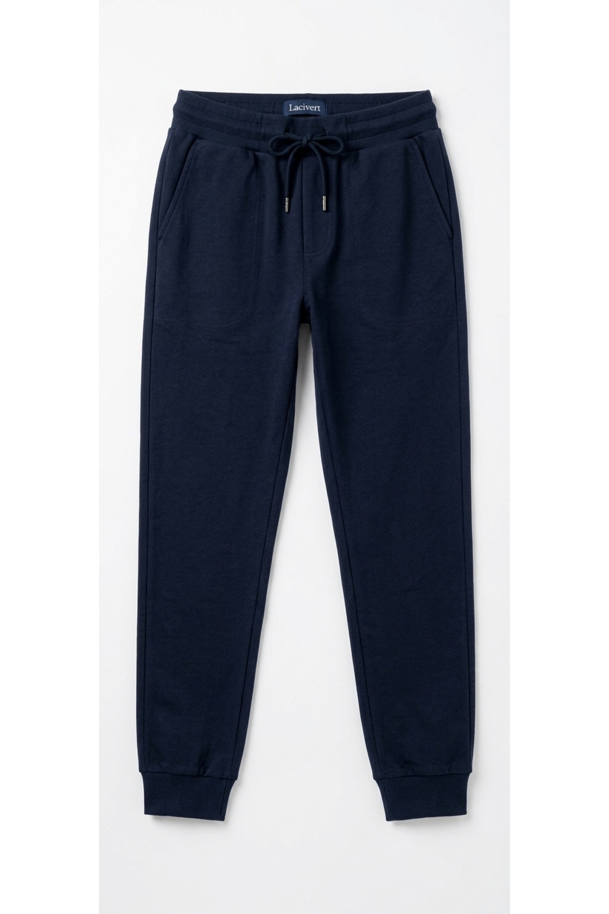 miviko Boys' School Trousers, Navy Blue, Compact Fabric, Single Bottom, Super Quality, Full Lycra, Ribbed Hem.