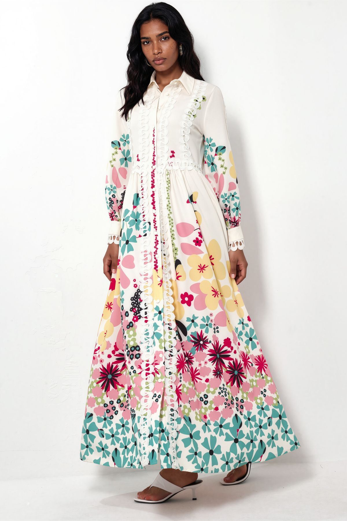 Hiccup Msn Floral Patterned A-Line Long Dress