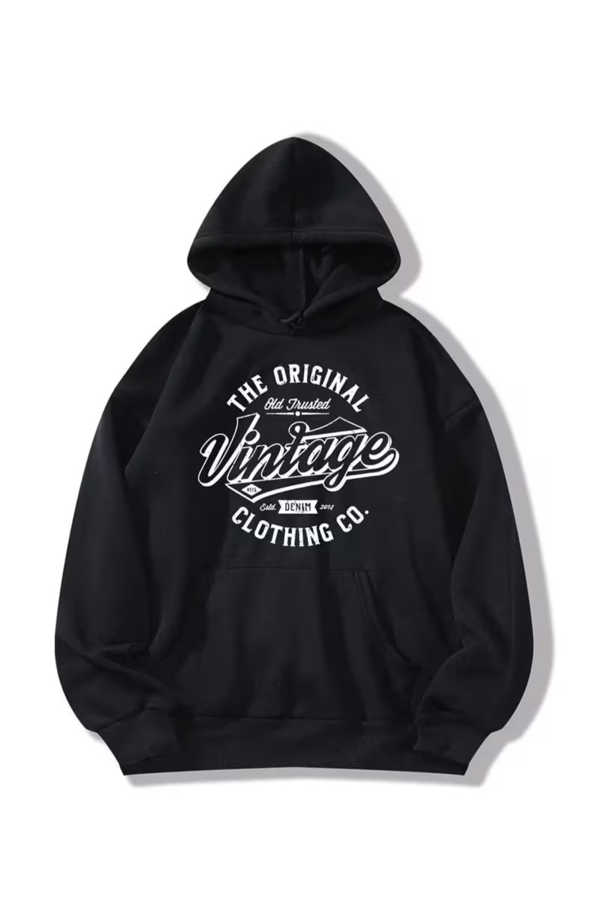 ZİYMO Unisex Hooded Printed Relaxed Fit Sweatshirt