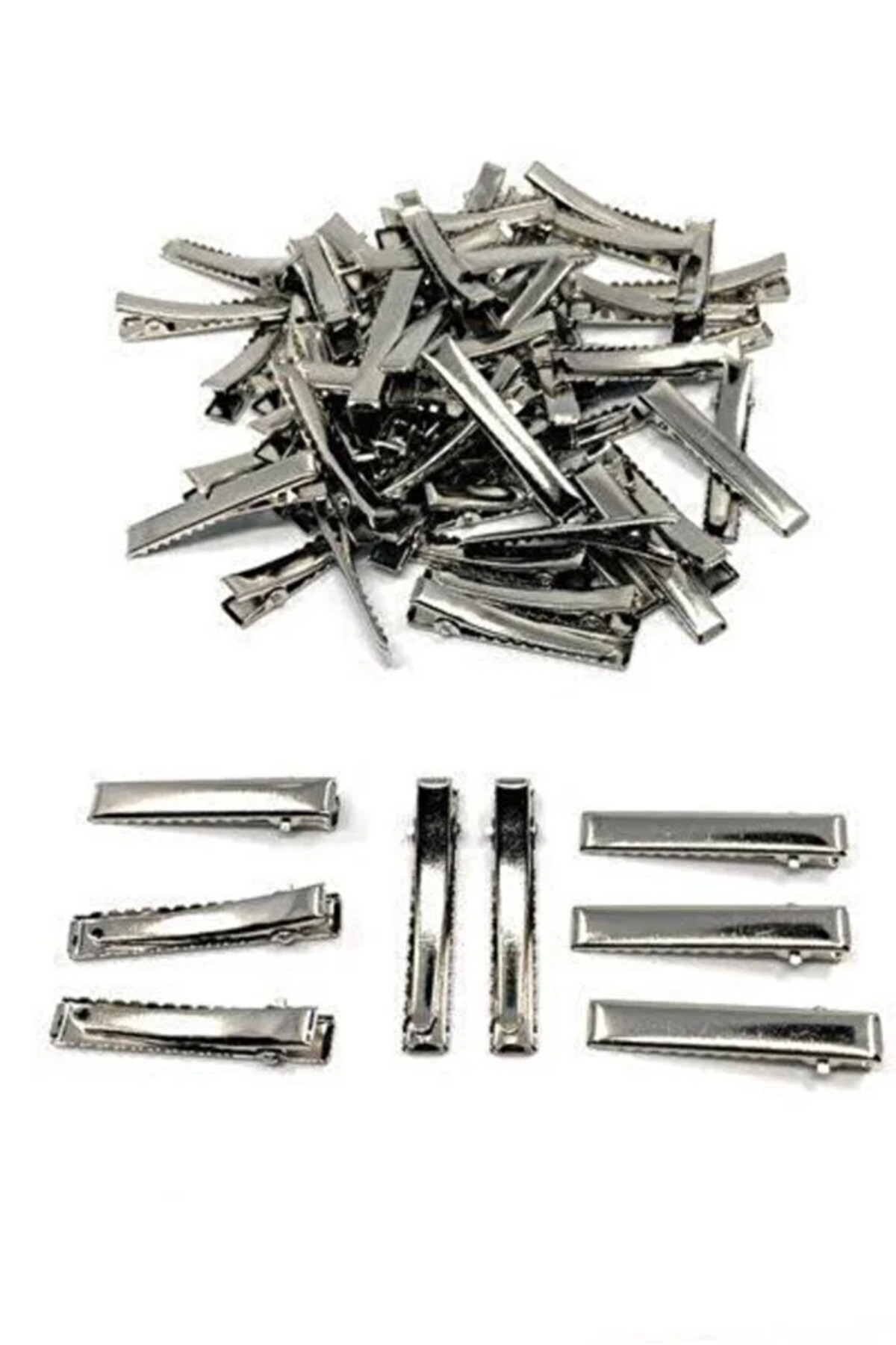 Tahtakaledeyim 50 Adet 5.5 Cm Metal Pens Toka, Toka Yapımı Malzemesi, Timsah Pens Toka