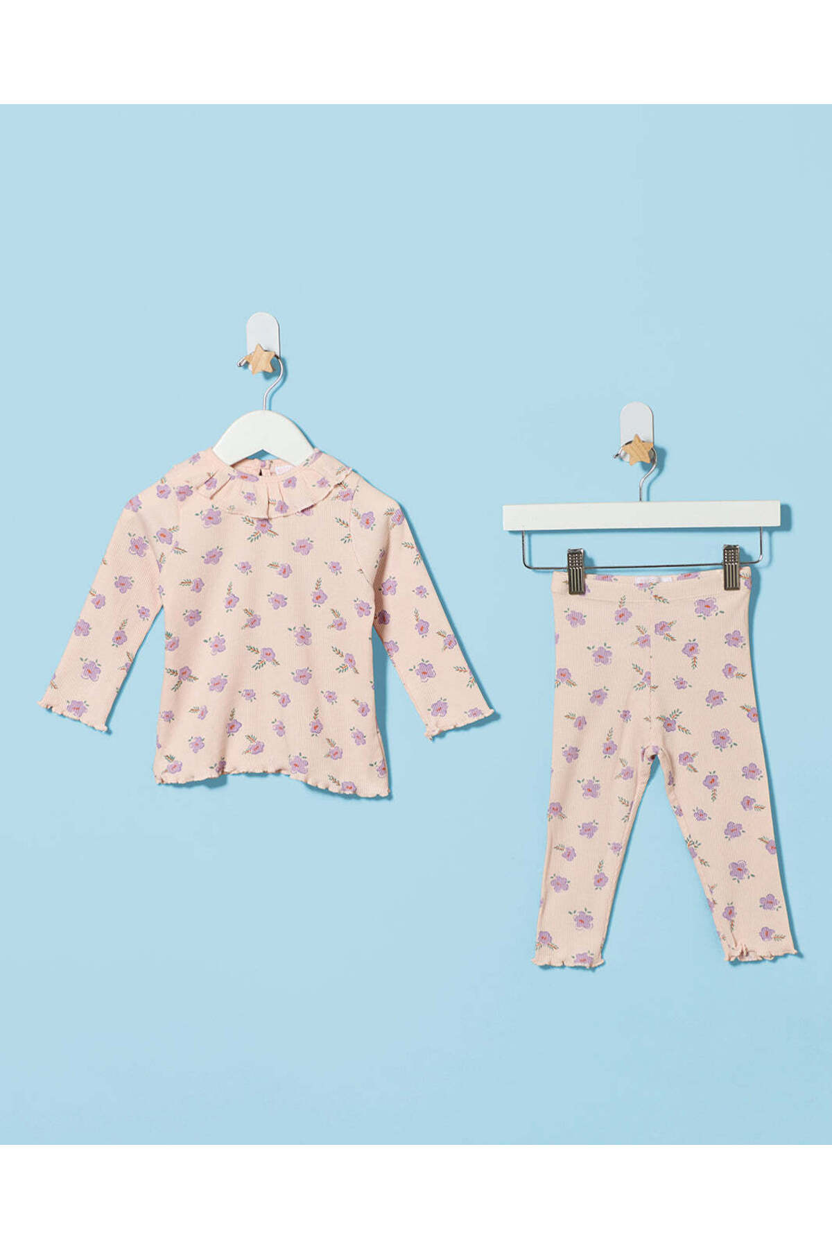 REDTAG Infant Girls Pink Printed Pyjama Set