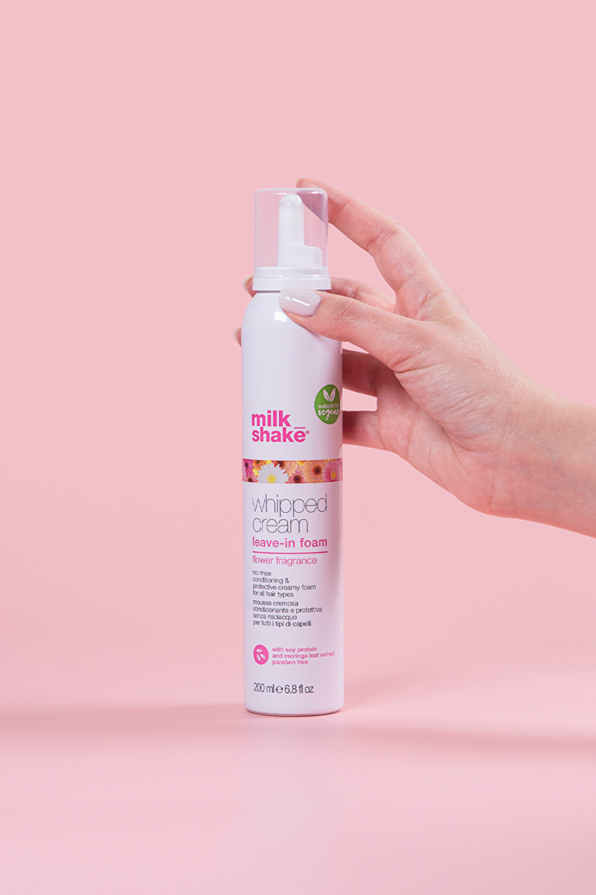 milk_shake Whipped Cream Flower Çiçek Esanslı Vegan Durulanmayan Bakım Köpüğü 200 ml — 1026415 — تصویر 2 از 5
