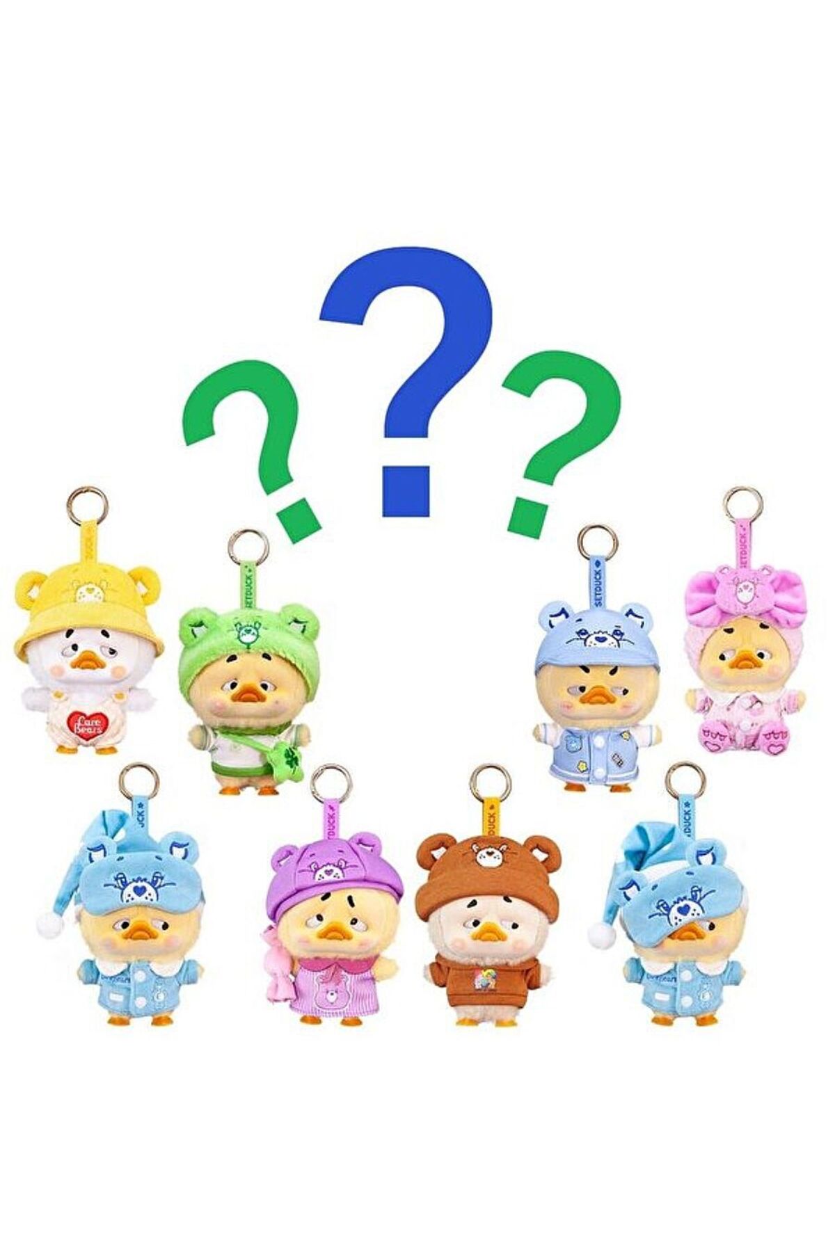 MODYSSEY　 スーレン　トレカ　 くま　Star　OffiK UPSET DUCK - Care Bears Gökkuşağı Serisi Anahtarlık Sürpriz Paket
