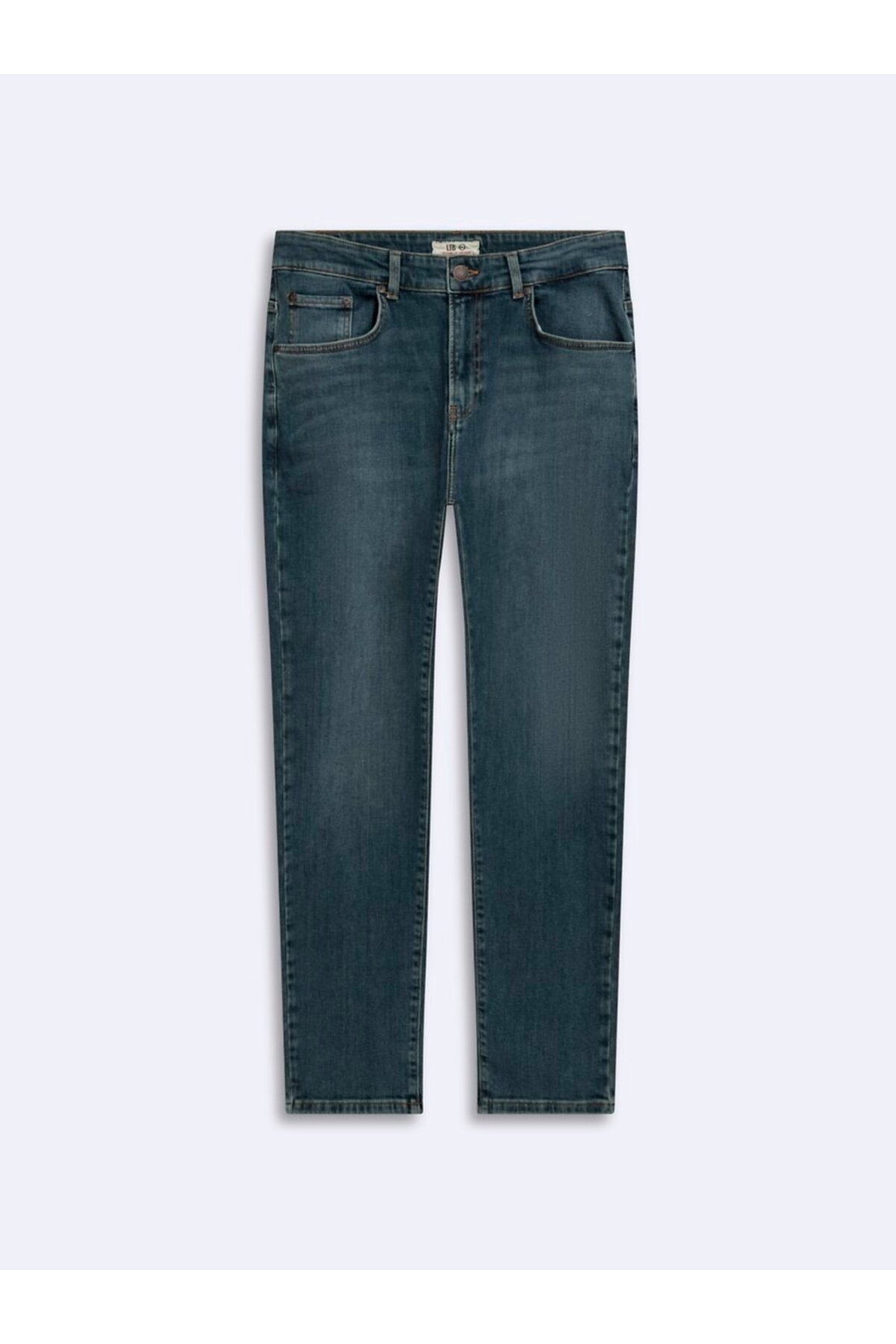 Ltb Renar L Tapered Slim Orta Bel Mid Indigo Jean Pantolon