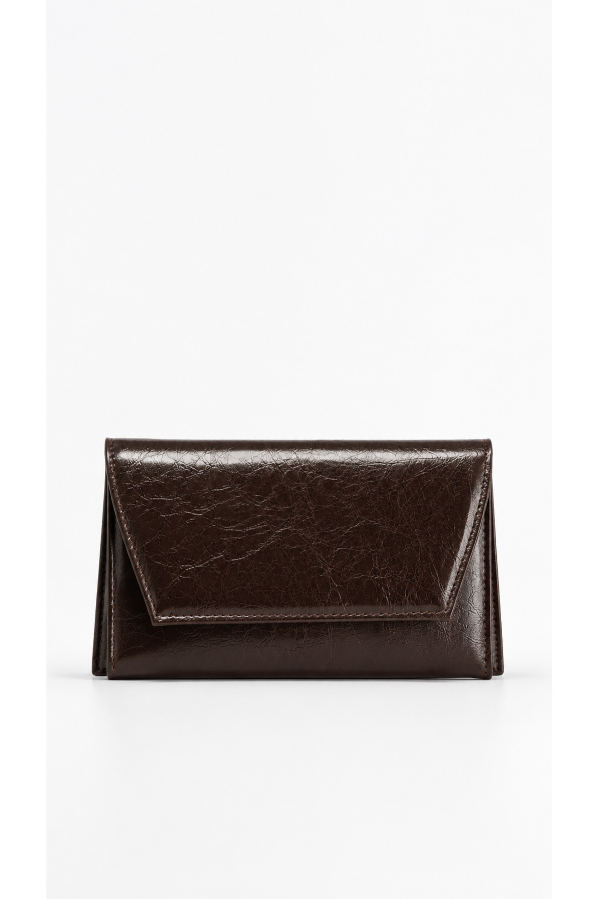 Tecer Bag Kadın Parlak Mini Zarf Çapraz Askılı Clutch Çanta