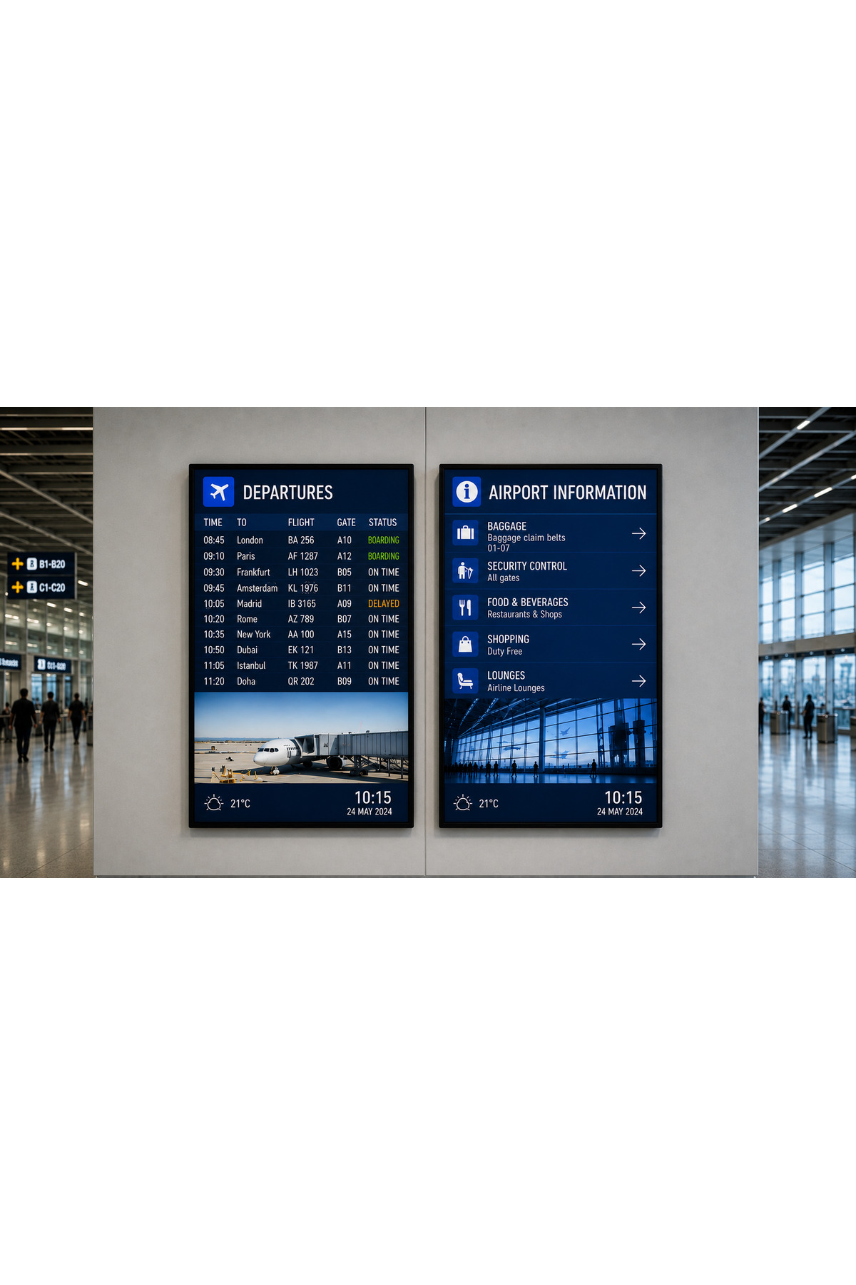 OEM Dijital Menüboard | Videowall 50” | 2x1