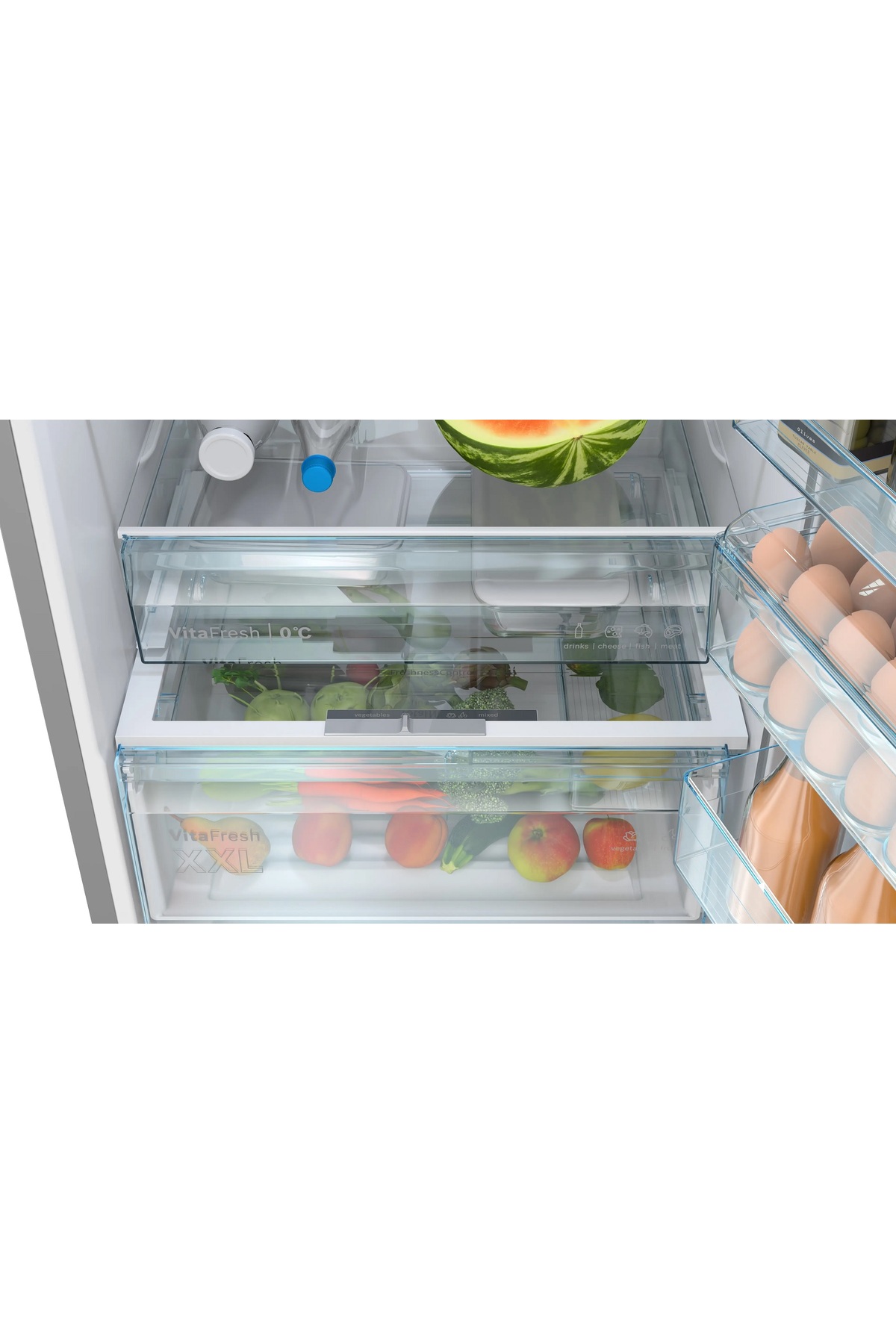 یخچال فریزر پایین KGN56VPD0N با ابعاد 186.2 x 69.5 cm و بدنه استیل ضد زنگ، آسان تمیز شونده