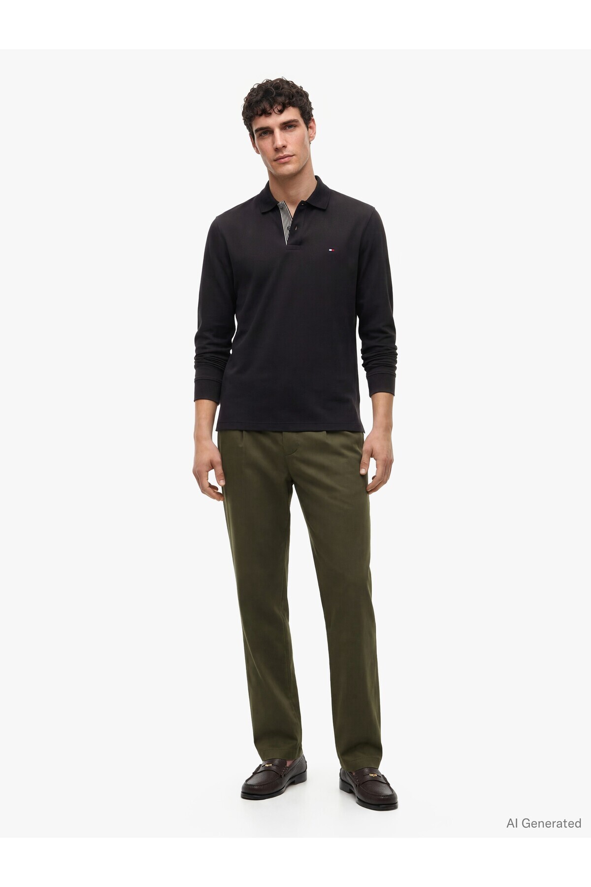 پولوشرت مردانه یقه پلو | تامی هیلفیگر Tommy Hilfiger MW0MW44339 VN - تصویر 4