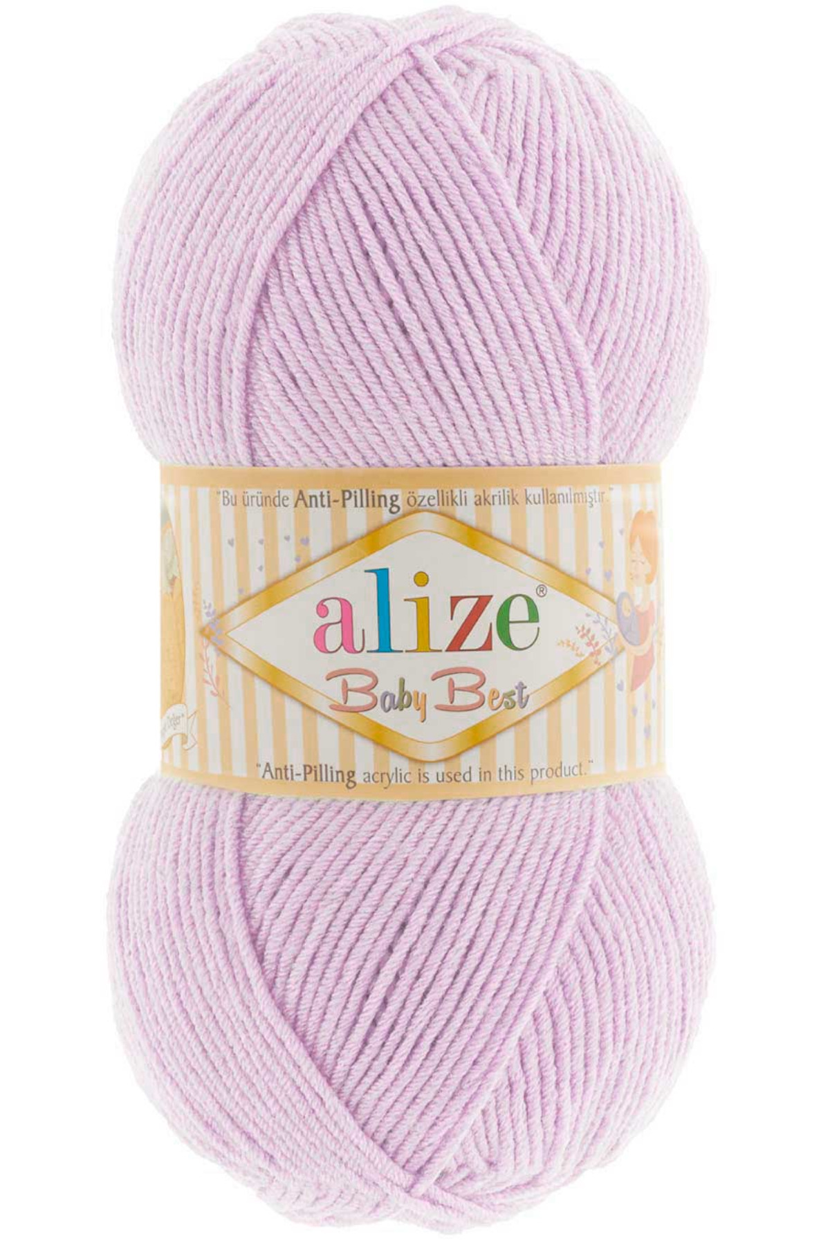 Baby Best 27 Lilac 10% Bamboo - 90% Acrylic Non-Pilling Baby Hand Knitting Rope
