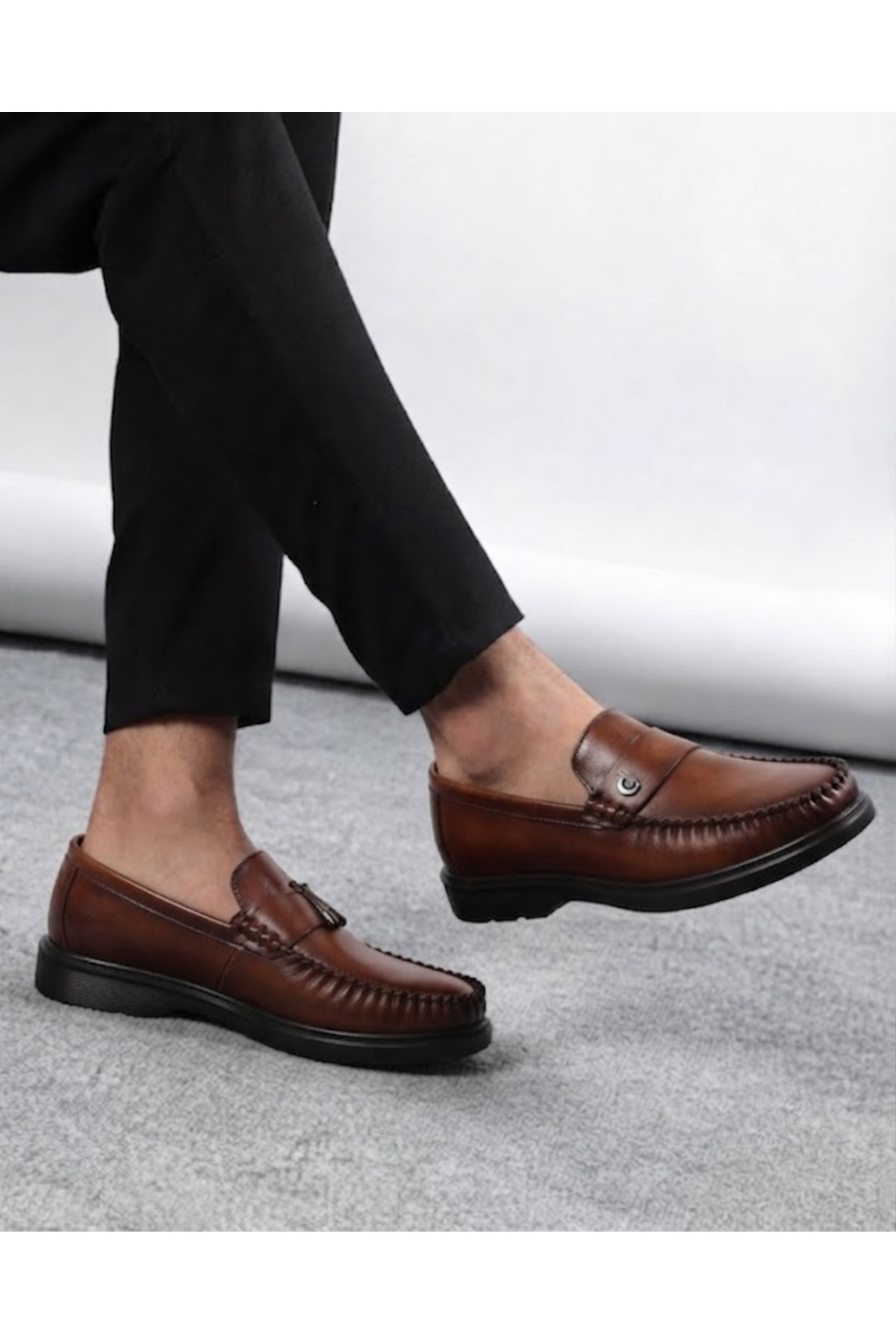 Enes Ayakkabıcılık Erkek Rahat Taban Günlük Klasik Loafer Ayakkabı görsel 3
