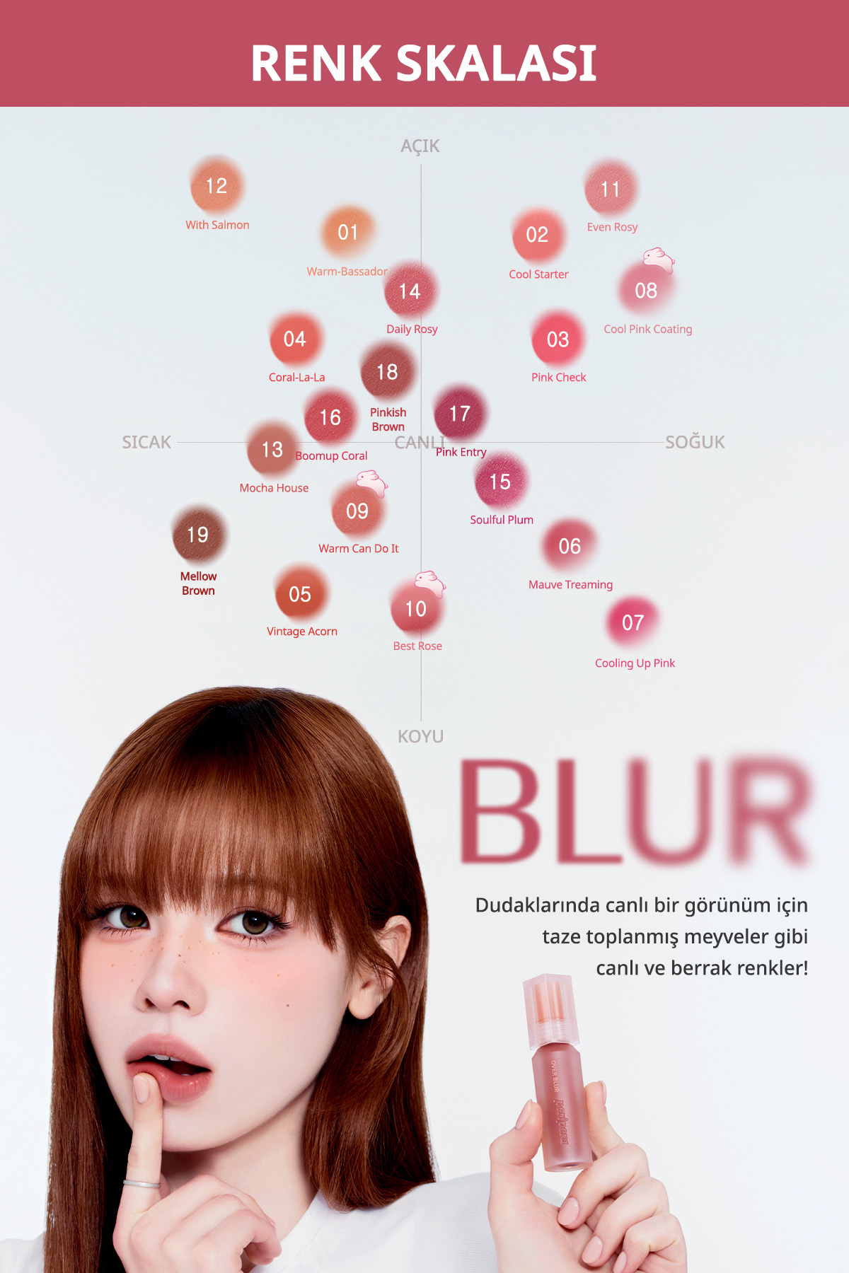 Gün Boyu Kalıcı Pürüzsüz Matlık Sunan Tint Over Blur Tint (19 Mellow Brown) — قهوه‌ای 111151 — تصویر 7 از 9
