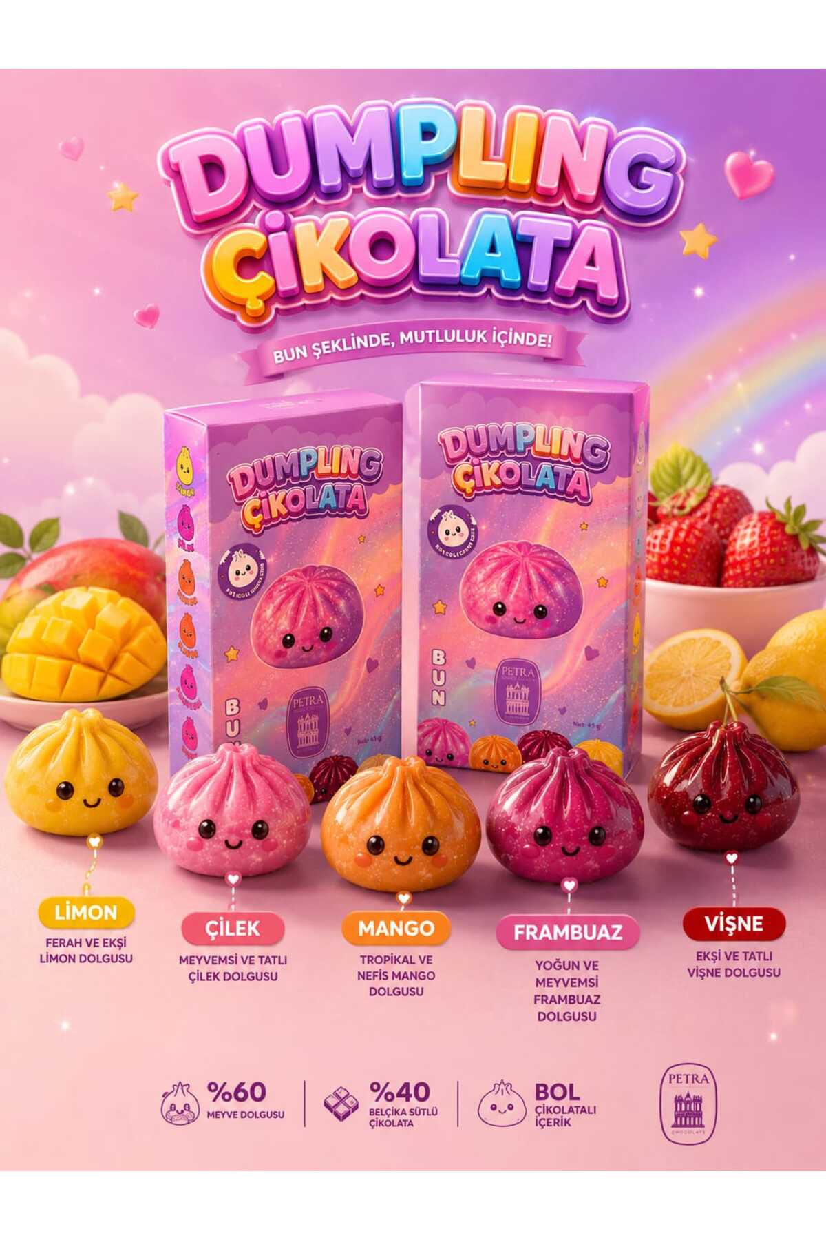 chocominto406様 petrachocolate DUMPLİNG ÇİKOLATA SQUİSHY - Fiyatı
