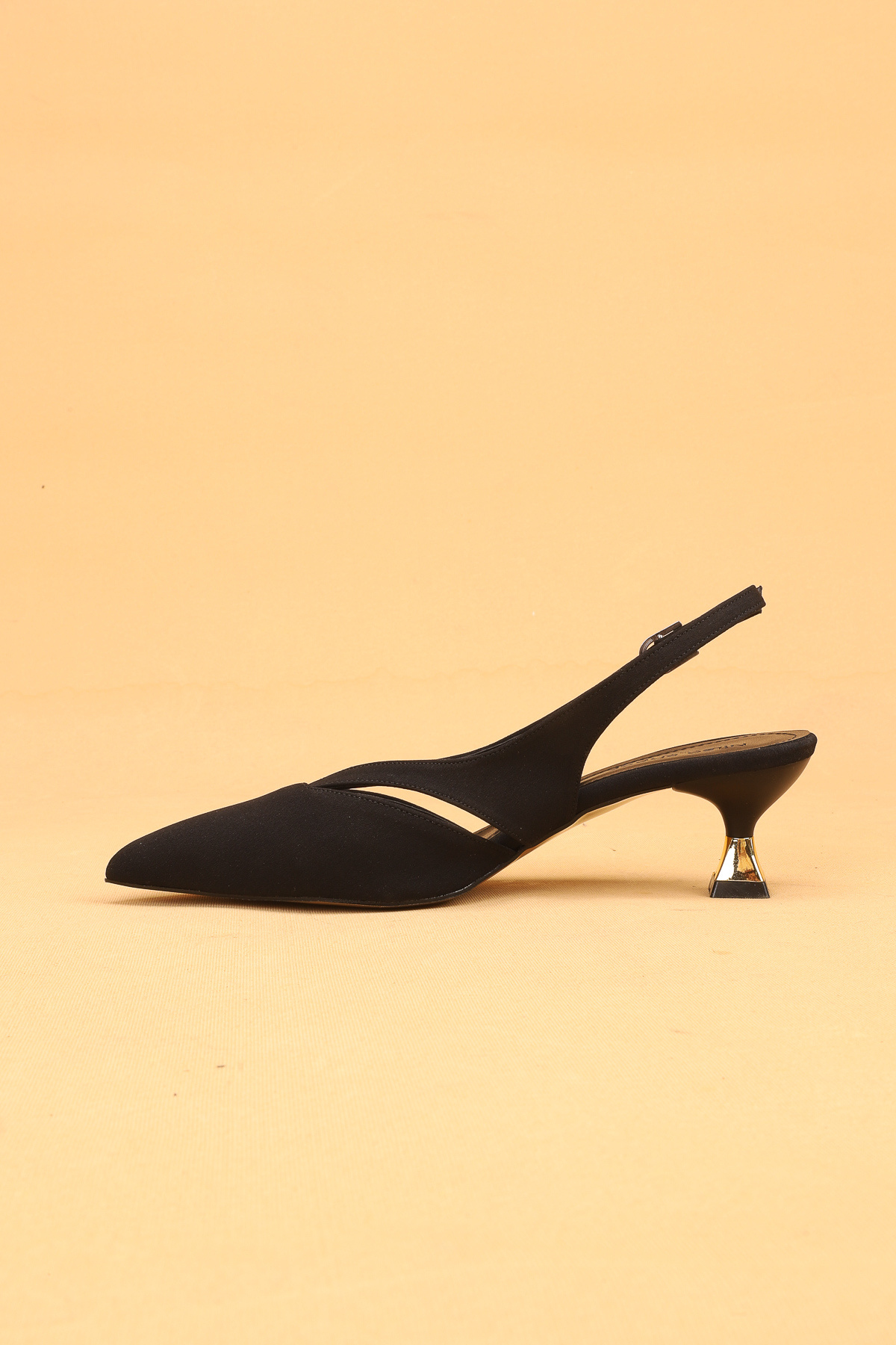 Nilsa Shoes Kadın Kısa Topuklu Tokalı Abiye Ayakkabı Topuklu Ayakkabı görsel 6