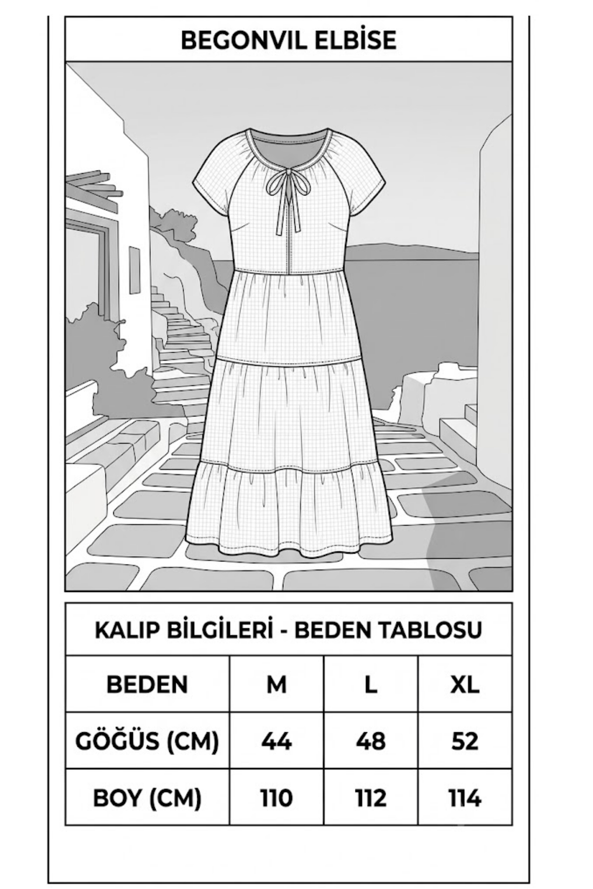 Begonvil Serisi Bağcık Detaylı Plaj ve Günlük Müslin Elbise