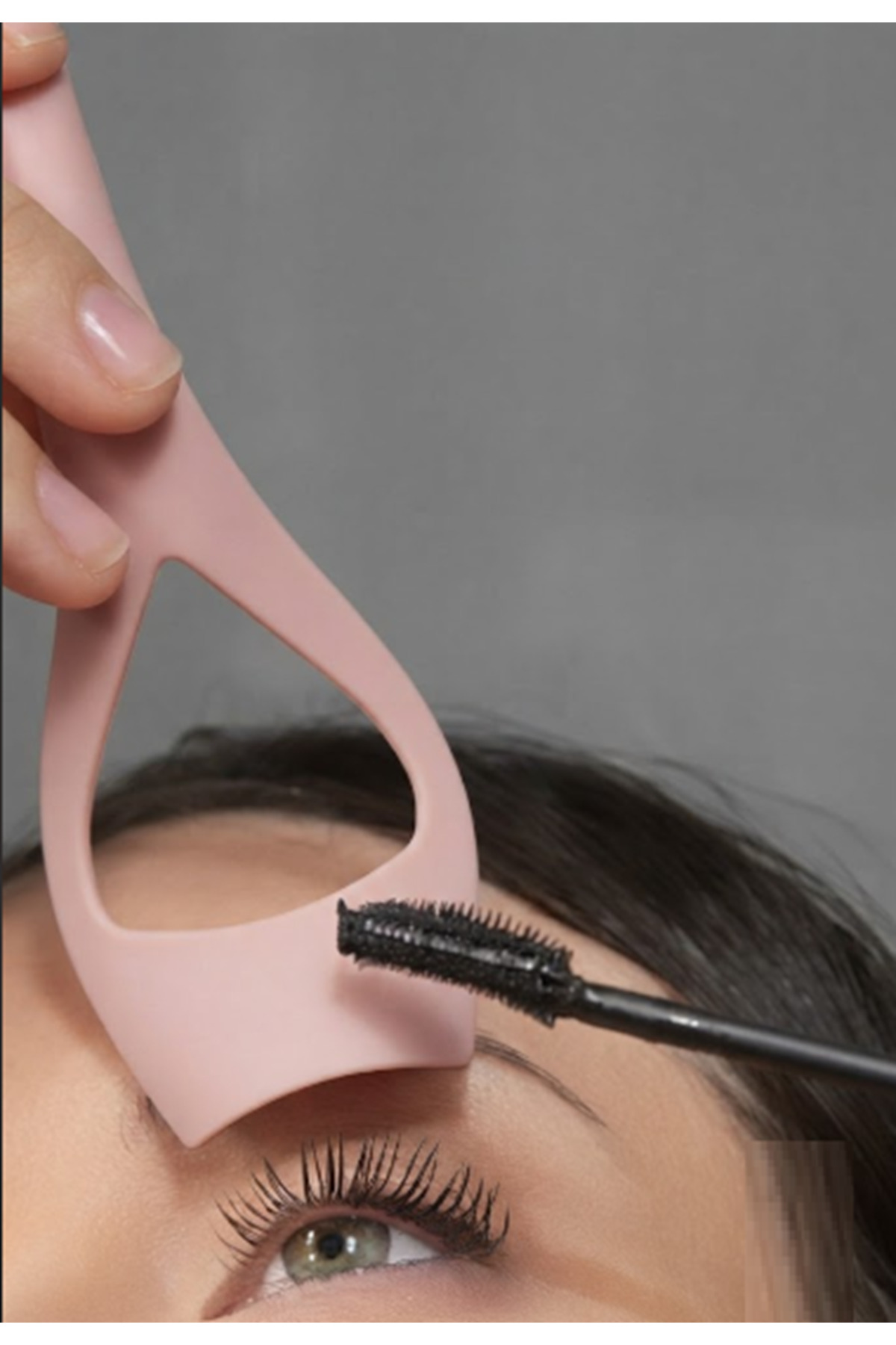 Sert Plastik Maskara Uygulama Kalkanı - Leke Önleyici Kirpik ve Eyeliner Makyaj Aparatı — makyajaparatımaskarauygulamakalkanı — تصویر 3 از 3