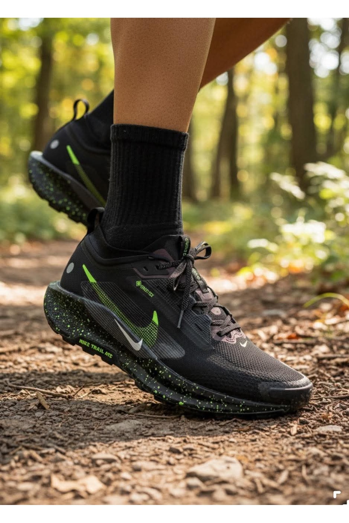 Pegasus Trail 5 GORE-TEX Su Geçirmez Erkek Koşu Ayakkabısı /DAR KALIP BİR NUMARA BÜYÜK ÖNERİLİR / (Blue Sport ) — خاکستری FQ . 09 . 08.GTX — تصویر 6 از 8