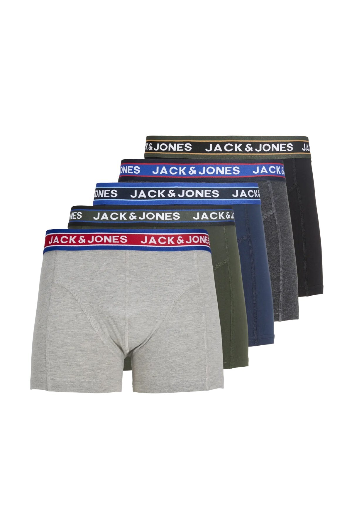 بوکسور 5 تکه مردانه جک اند جونز مدل Jacoliver جک اند جونز باکسر اسپرت Jack & Jones