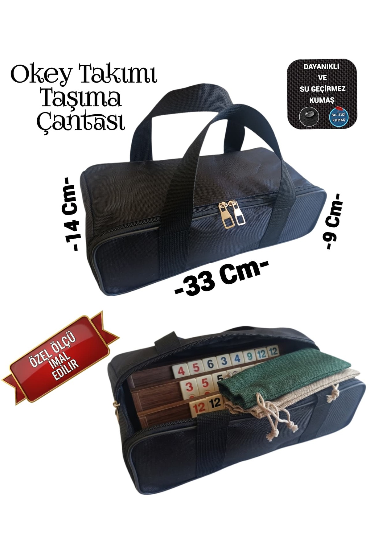 SEVBAGS Okey TAKIMI TAŞIMA ÇANTASI OKEY ÇANTASI görsel 2
