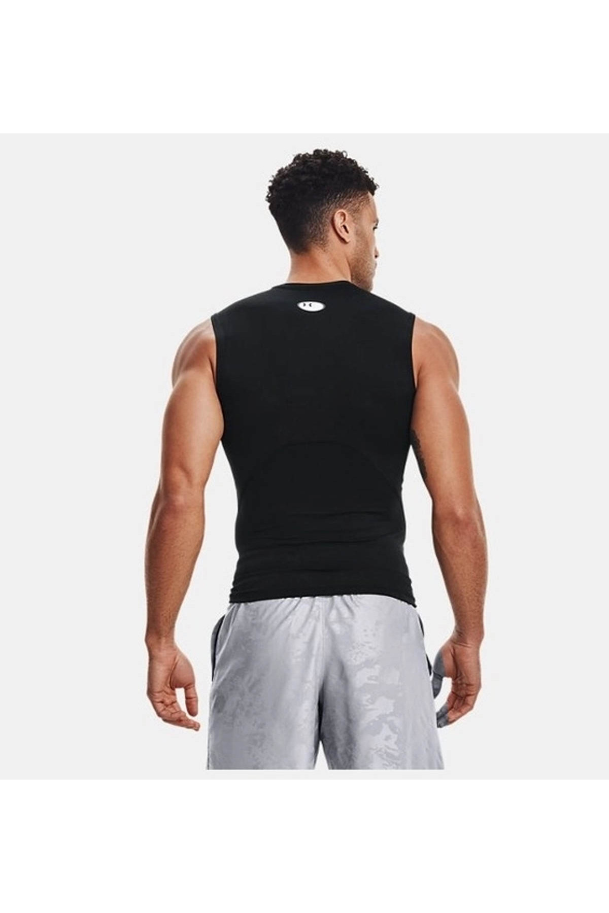 Under Armour UA HeatGear Armour Compression Siyah Erkek Kolsuz T-shirt 1361522-001 görsel 3