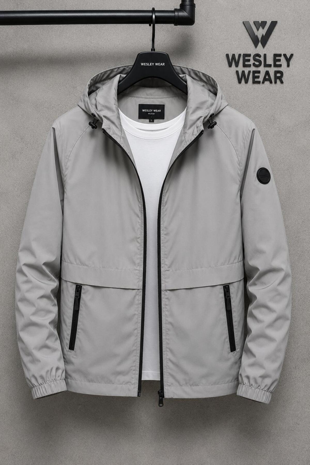 wesley wear YENİ SEZON YÜKSEK KALİTE YAĞMUR VE SU GEÇİRMEZ YAĞMURLUK RÜZGARLIK CEKET