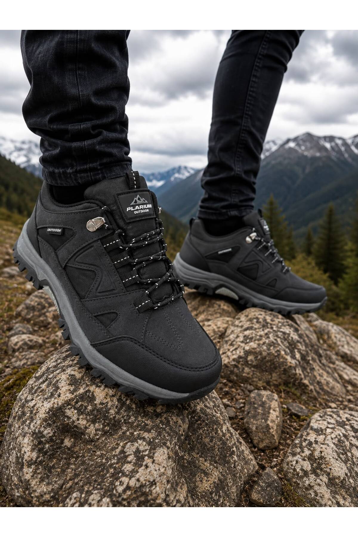 Babetty Erkek Trekking Kısa Spor Bot Outdoor Ortopedik Ayakkabı Suya Karşı Dayanıklı