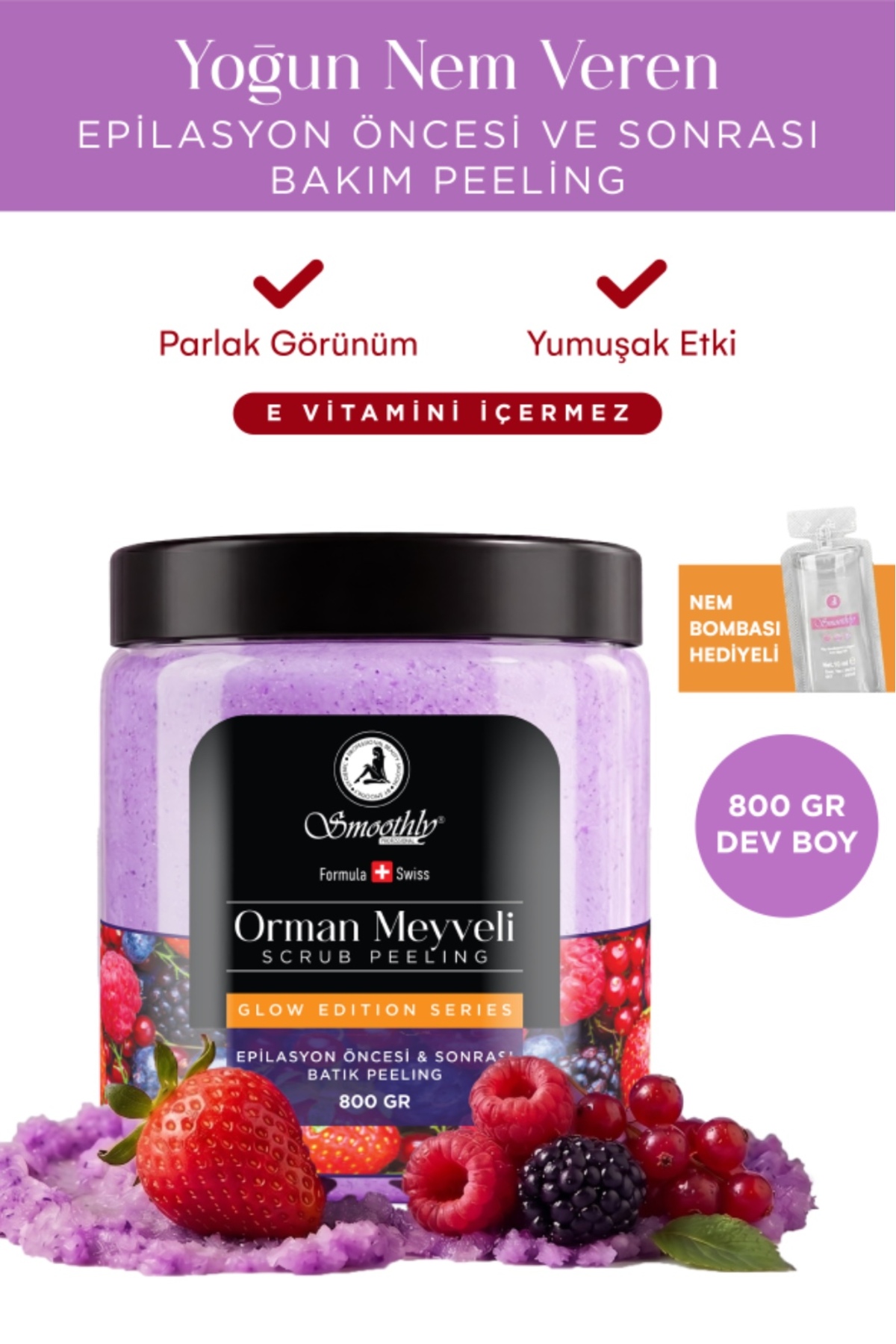 Smoothly Orman Meyveli Batık Karşıtı Ve Nem Bombası Vücut Peelingi 800 g — ORMANMEYVELİ800