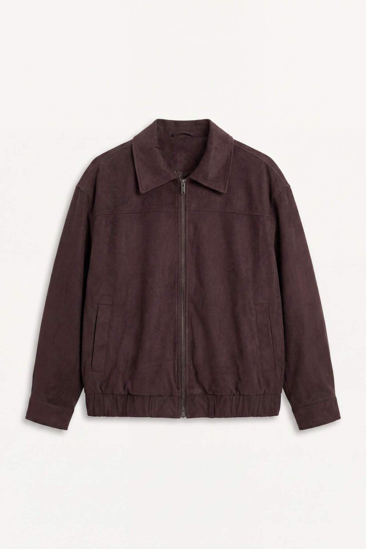 OverShirt Fit Gömlek Yaka Mont G5885AX26SP — قهوه‌ای — تصویر 7 از 8