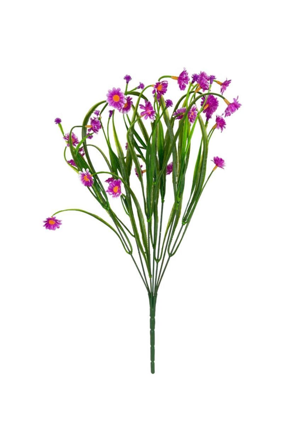 Artificial Flower Lilac Daisy 7 Branches Plastic Decorative Artificial Plant
